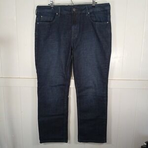 Buffalo David Bitton Jackson-X Jeans Mens 38x30 Dark Wash Straight Stretch